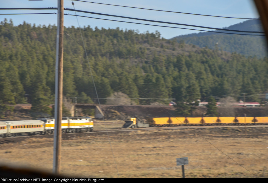 Grand Canyon Railway arriving to Williams